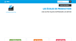 Desktop Screenshot of ecoles-de-production.com