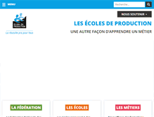 Tablet Screenshot of ecoles-de-production.com